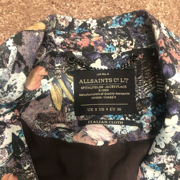 ALL SAINTS Floral Jacket - Picture 4 of 10